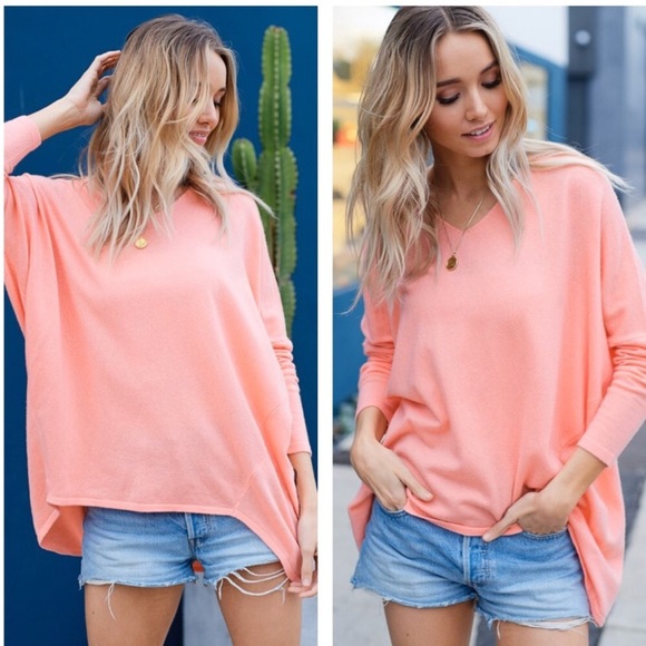 Tops - Knit Coral Tunic Top